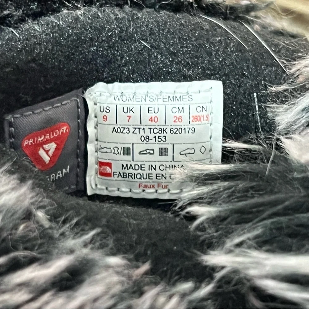 The North Face Nuptse Purna Black High Lace Up Winter Boots